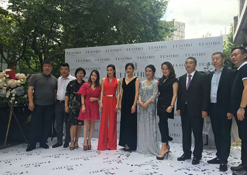 佘詩曼出席上海TESORO 高級珠寶 上海新天地旗艦店開業(yè)典禮