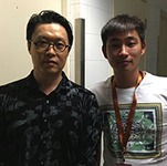 徐譽滕與經紀人李志合影